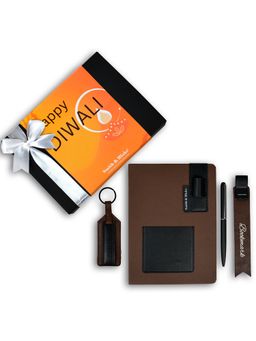 Smith & Blake - Happy Diwali Writers Delight Gift Set Brown