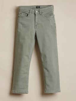Allen Solly - Boys Green Regular Fit Jeans
