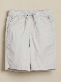 Allen Solly - Boys White Regular Fit Solid Shorts