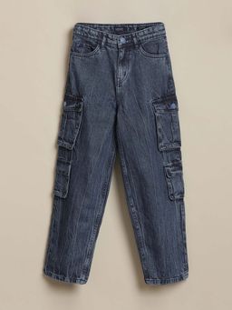 Allen Solly - Boys Blue Relaxed Fit Jeans