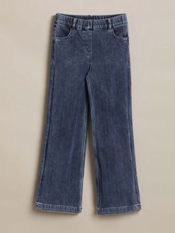 Allen Solly - Girls Blue Solid Jeans
