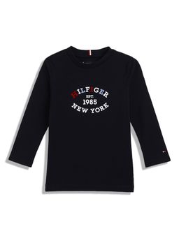 Tommy Hilfiger - Boys Printed Regular-Fit Cotton T-Shirt Blue