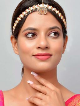 Silvermerc Designs - Pearl Beads Headchain With Borla