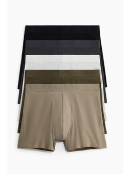 H&M - Men Green 5-Pack Mid Trunks With Lycra®