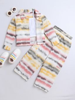 Taffy - Tie & Dye Printed Full Sleeves Co-ord - Multi-Color (Set of 3)