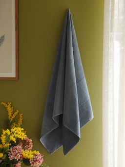 Pure Home + Living - Indigo Blue Sheared Bath Towel