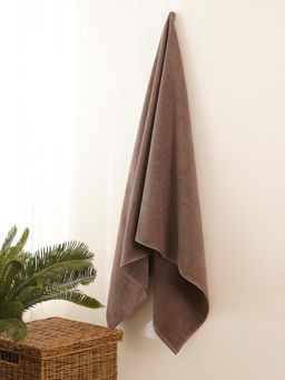 Pure Home + Living - Chocolate Brown Sheared Bath Towel
