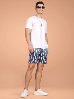 BULLMER - Men Blue Printed Co-Ord (Set of 2)