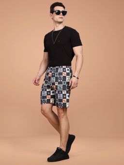 BULLMER - Men Black Printed Co-Ord (Set of 2)