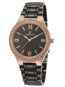 Daniel Klein - Analog Black Dial Women's Watch-DK.1.12407-3