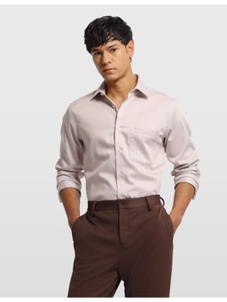 Arrow - Men's Auto press Liberty Classic Fit Shirt-Beige