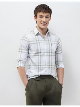 U.S. POLO ASSN. - Men's Grid Tattersall Checked Regular Fit Shirt-Green