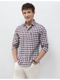 U.S. POLO ASSN. - Men's Plaid Checked Regular Fit Shirt-Brown