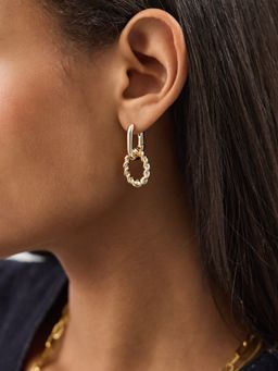Accessorize London - Women's Twist Link Drop Earrings