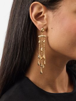 Accessorize London - Women's Molten Chandelier Drop Earrings