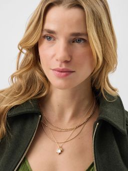 Accessorize London - Women's Star Pendant Layered Necklace