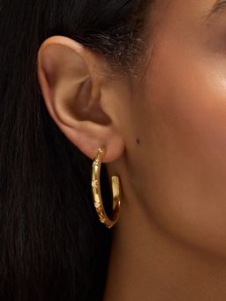 Accessorize London - Women's Waterproof Large Stainless Steel Star Hoop Earrings