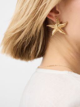 Accessorize London - Women's Statement Starfish Stud Earrings
