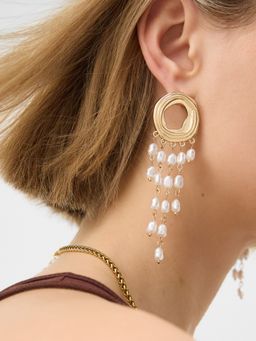 Accessorize London - Women's Pearl Tassel Earrings