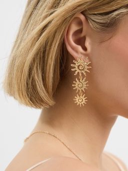 Accessorize London - Women's Triple Sun Drop Earrings
