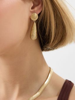 Accessorize London - Women's Metallic Drop Earrings