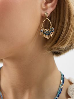 Accessorize London - Women's Bead Tassel Teardrop Earrings