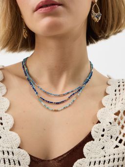 Accessorize London - Women's Skinny Beaded Necklace