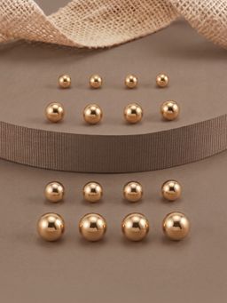 Accessorize London - Women's Ball Studs Earrings (Pack of 8)