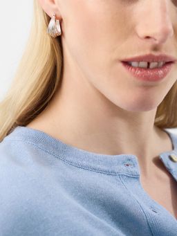 Accessorize London - Women's Multi Strand Hoop Silver Earrings