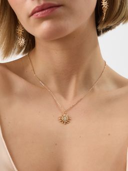 Accessorize London - Women's Sun Pendant Necklace