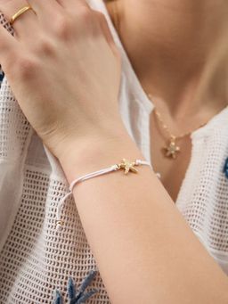 Accessorize London - Women's Starfish Cord Bracelet