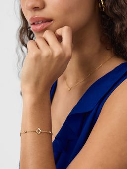 Accessorize London - Women's Clover Cut-Out Station Bracelet