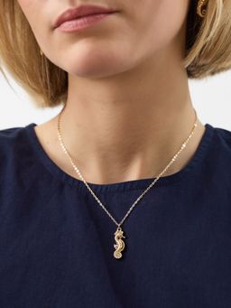 Accessorize London - Women's Seahorse Pendant Necklace