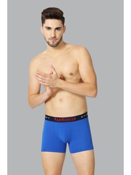 Van Heusen Innerwear - Men Plush Back Elasticized Waistband & Double Layer Gusset Trunks - Blue