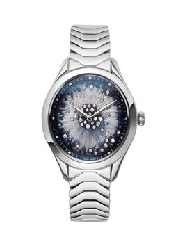 Elie Saab - ESME001F Mystere D'Elie Fleur Swiss Made Diamond Black Oval Dial Watch for Women