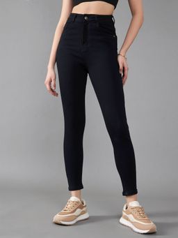 DOLCE CRUDO - Women's Black Skinny Fit High Rise Denim Jeans