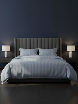 LANE LINEN - Blue Galaxy Cotton Bedsheet with 2 Pillow Covers