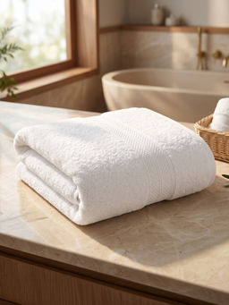 LANE LINEN - Colorado Luxury Cotton White Bath Towel