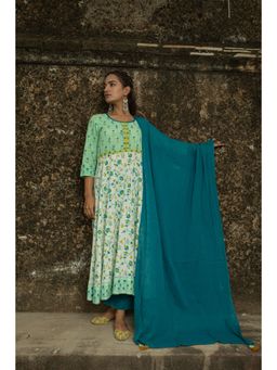 Shilpi Handicrafts - Amaira Multi Cotton Slub Kurta with Pant & Dupatta (Set of 3)