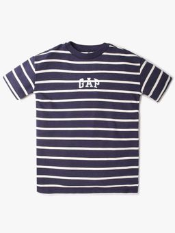 GAP - Girls Navy Blue Crew Neck T-shirt