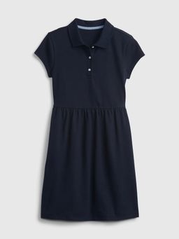 GAP - Girls Navy Blue Collar Neck Dress