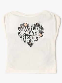 GAP - Girls Off White Boat Neck Top