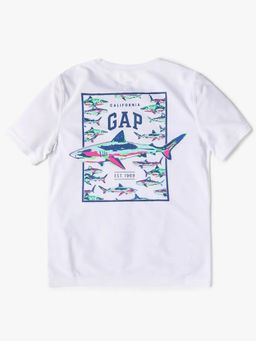 GAP - Boys White Crew Neck T-shirt