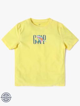 GAP - Boys Yellow Crew Neck T-shirt