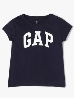 GAP - Girls Navy Blue Round Neck T-shirt
