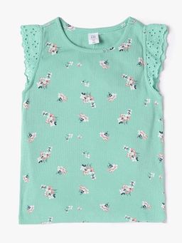 GAP - Girls Green Round Neck Top