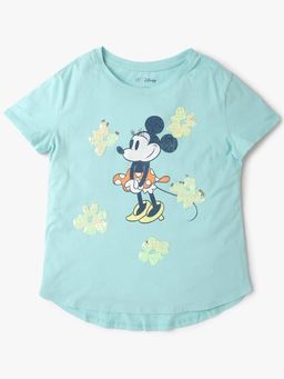 GAP - Girls Blue Round Neck T-shirt