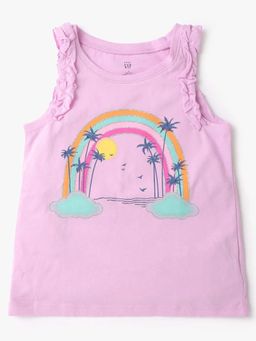 GAP - Girls Pink Crew Neck Top