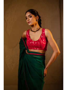 Avaha - Gulaal Red Stitched Blouse