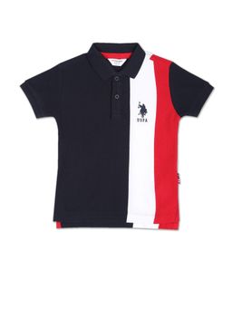 U.S. POLO ASSN. - Colourblock Cotton Pique Polo Shirt